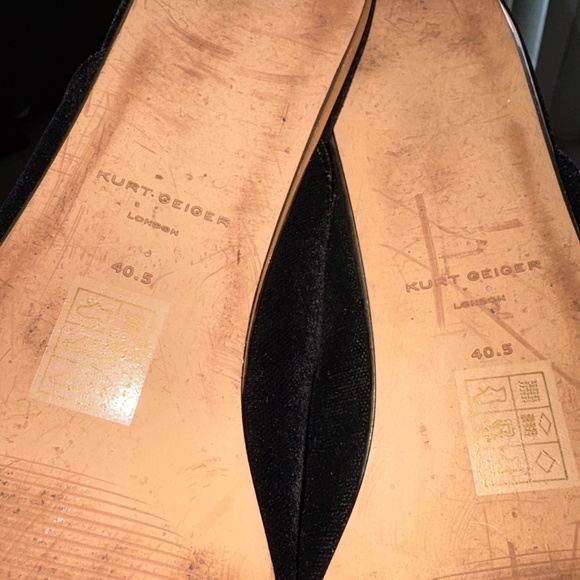 Kurt Geiger crystal bow black mules Size 40.5 - Picture 6 of 7